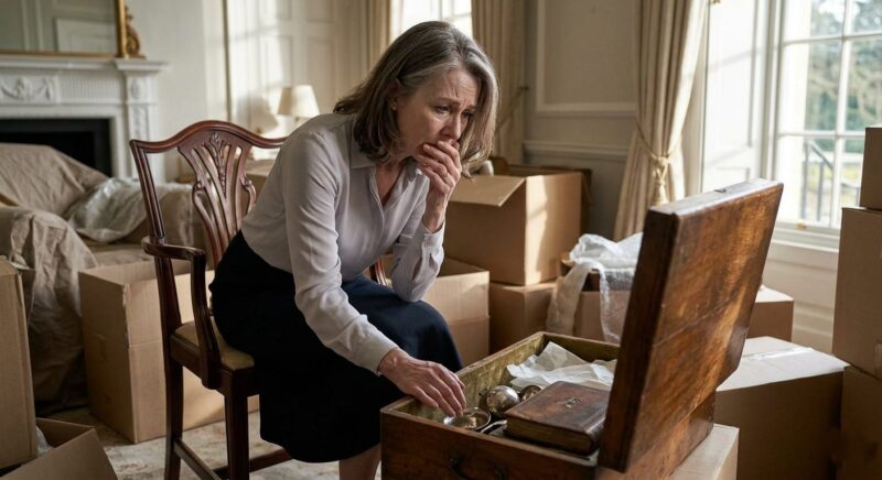בעלי המיליונר לא השאיר לי דבר בצוואתו אחרי 37 שנות נישואים – ואז שליח דפק על דלתי ואמר: „הוא ביקש ממני למסור לך את הקופסה הזו בדיוק ביום הזה”.